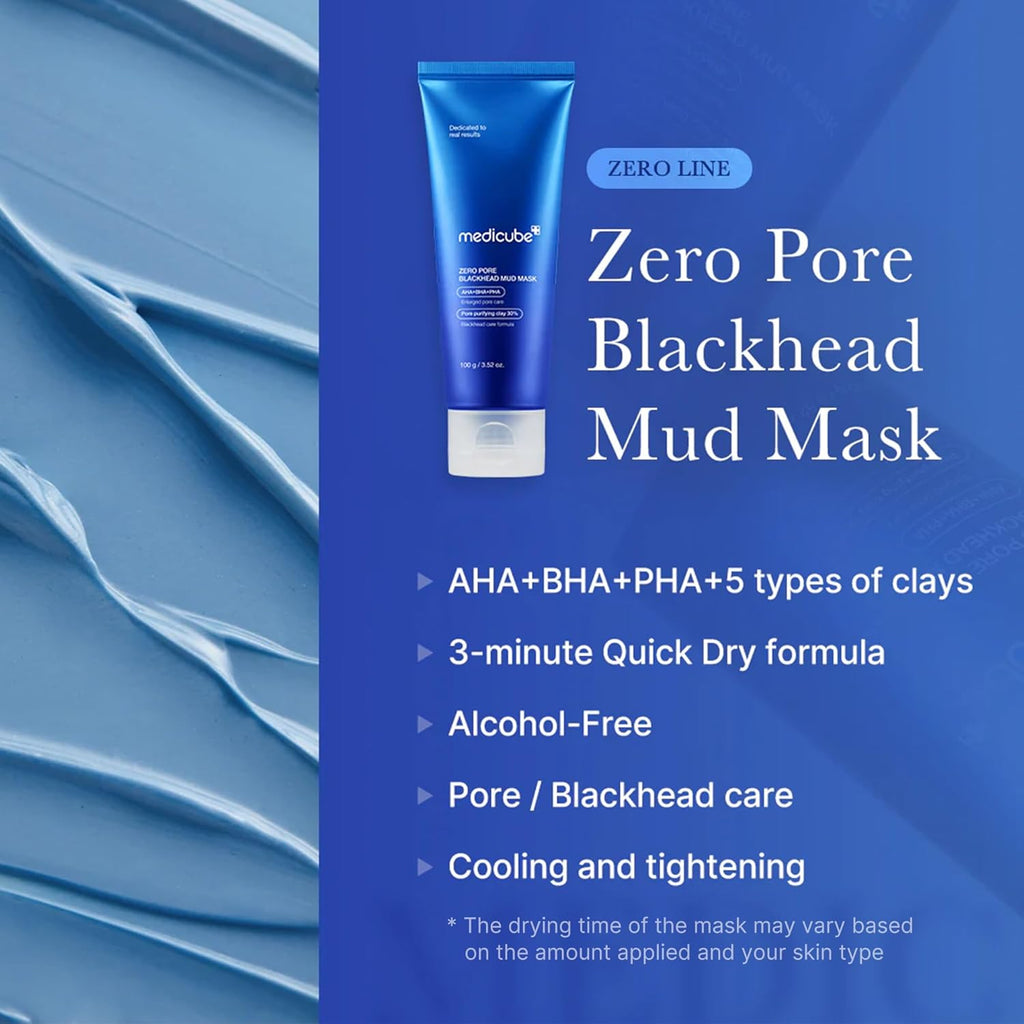 Medicube zero pore blackhead mud mask (100g)