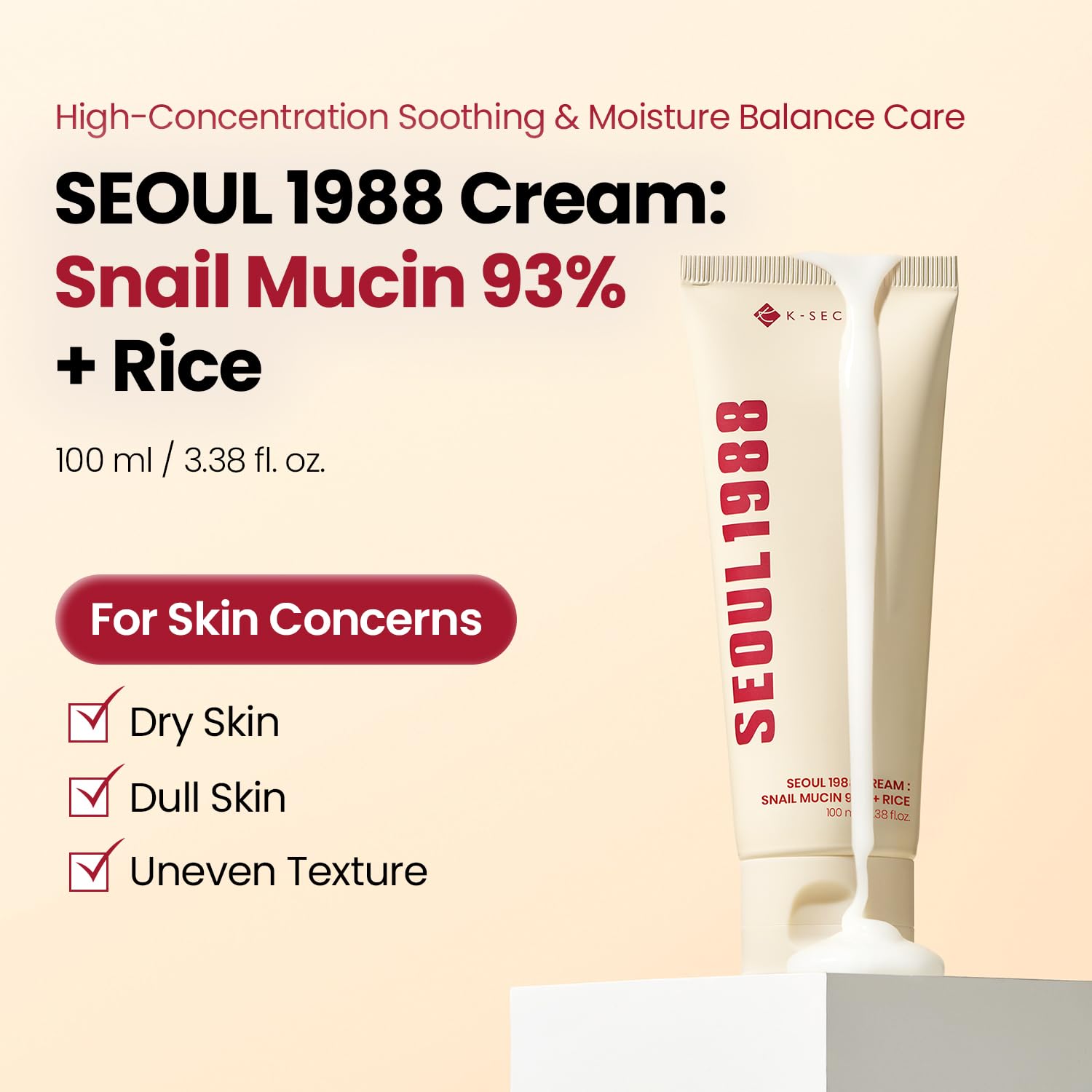 K-Secret - SEOUL 1988 Snail Mucin 93% + Rice Cream (100ml)