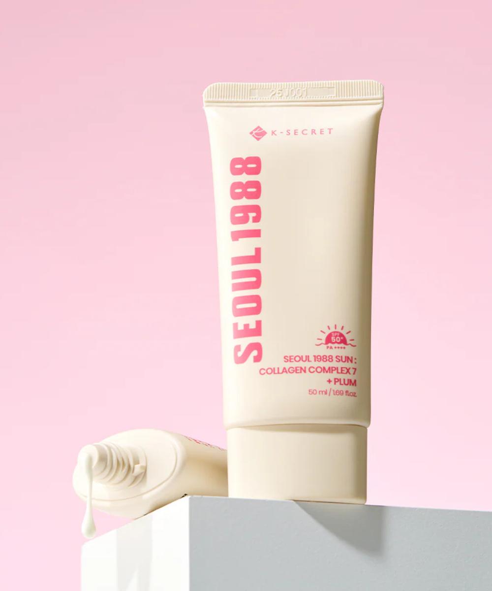 K-Secret SEOUL 1988 Collagen Complex 7 + Plum Sunscreen (50ml)