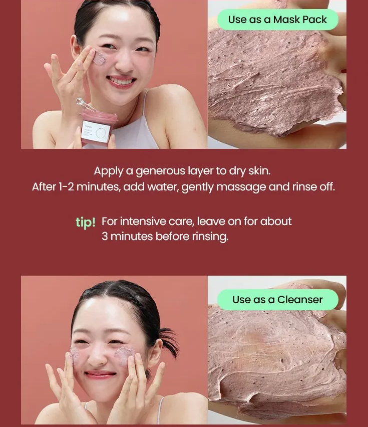BEPLAIN Red Bean Collagen Pack to Foam Cleanser (100ml)