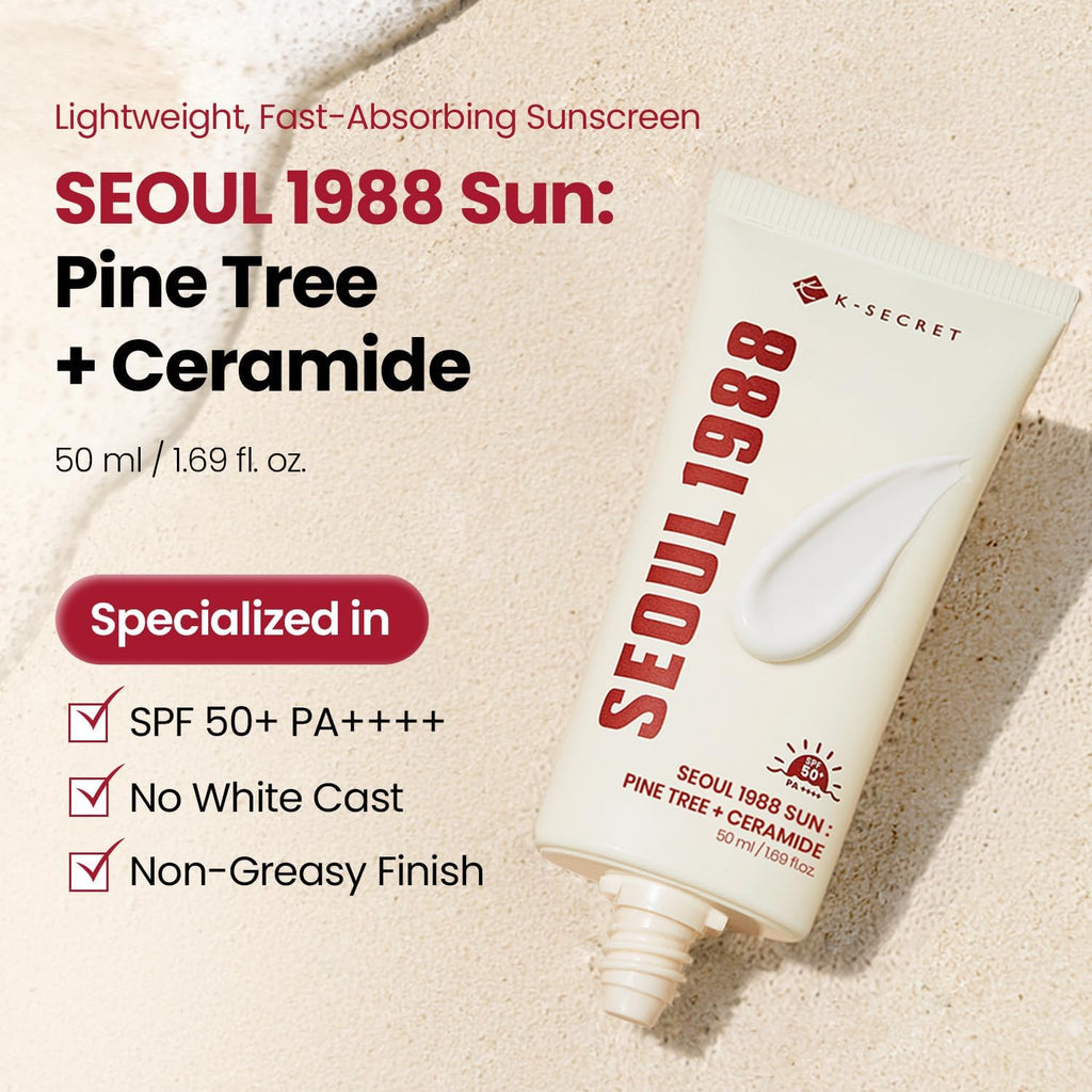 K-Secret SEOUL 1988 Sunscreen SPF50+ PA++++ (50ml)