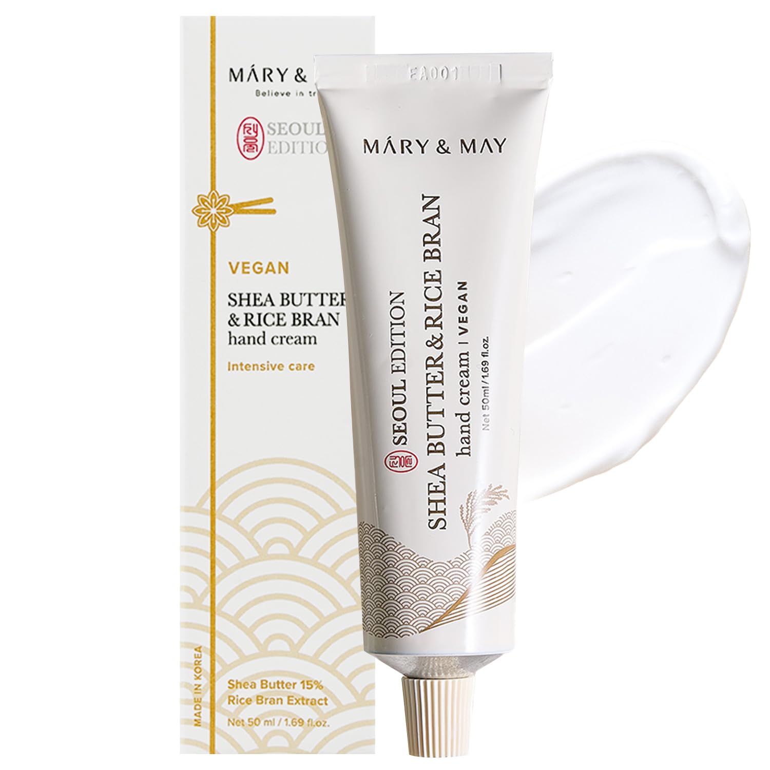 Mary&May Shea Butter & Rice Bran Hand Cream (50ml)
