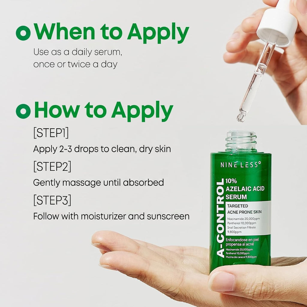 NINELESS A-Control 10% Azelaic Acid Serum (30ml)