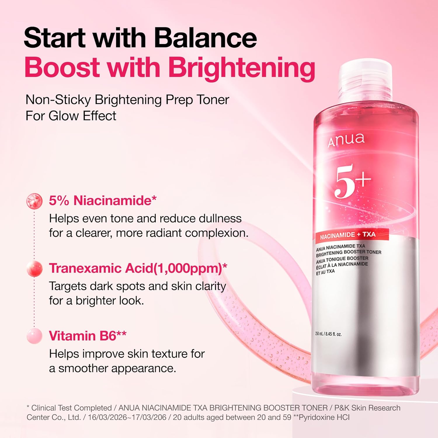 Anua Niacinamide TXA Brightening Booster Toner (250ml)
