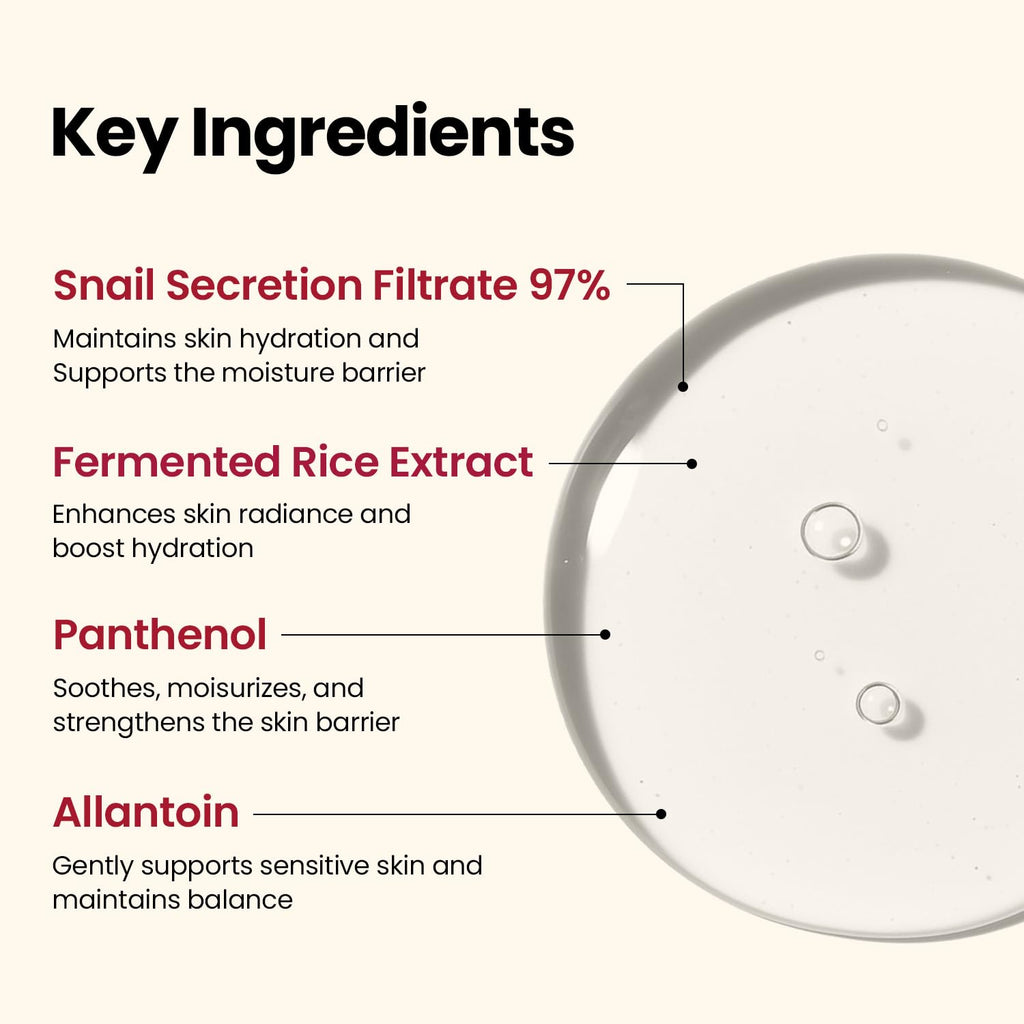 K-Secret SEOUL 1988 Snail Mucin 97% + Rice Essence (100ml)