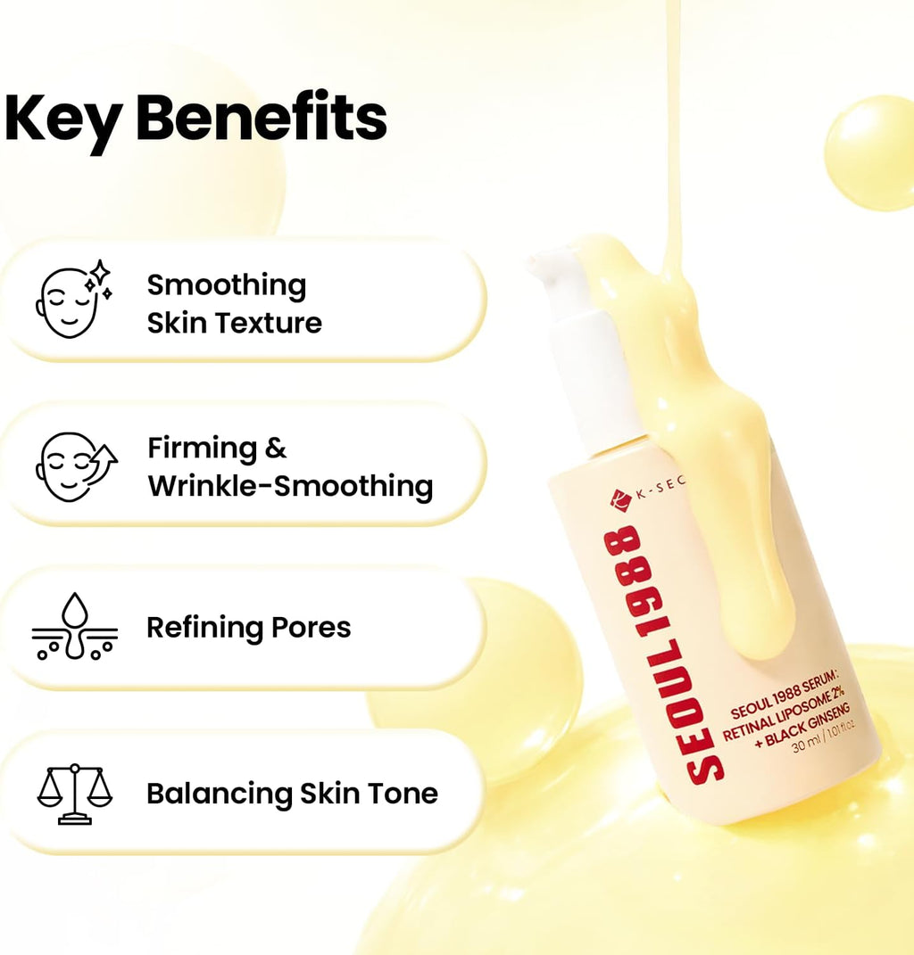 K-Secret SEOUL 1988 Retinal Liposome 2% + Black Ginseng Serum (30ml)
