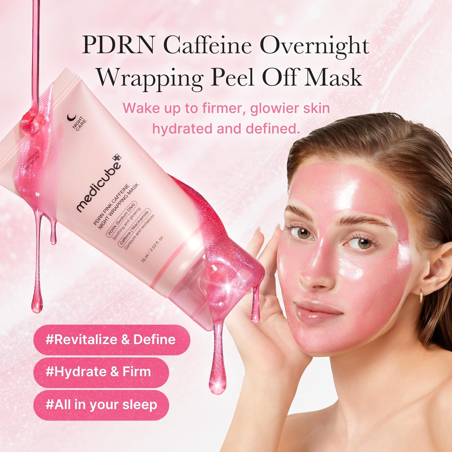 PDRN pink caffience wrapping mask (75ml)
